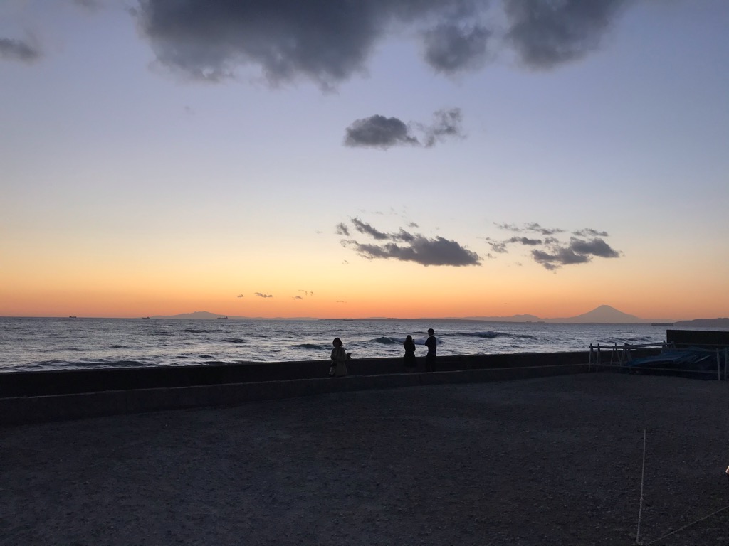 金谷の夕焼け